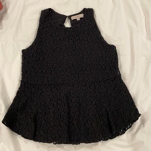 LOFT black peplum top - SiZE S